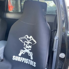 Housse de siège néoprène Surfpistols pour voiture Xtrem Neo Skull Noir