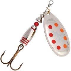 Cucharilla Giratoria Suissex Argent Points Rouges - Nº 0