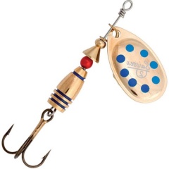 Cuchara Giratoria Suissex Puntos azules dorados