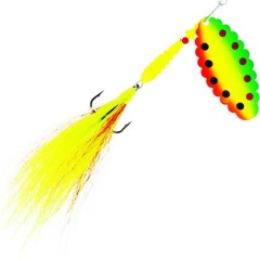 Cuchara giratoria Suissex XL Bucktail Fun Fluo - n°5