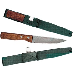 Cuchillo de acero inoxidable con cáscara con escarificador