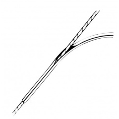 Cubierta de alambre de Guy - Diámetro del cable 4 mm