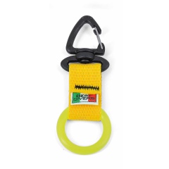 Hebilla de anilla Best Divers con correa amarilla y clip