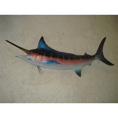 Escultura de pared Medio casco Marlin Azul