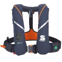Gilet de sauvetage Automatique Secumar Survival Duo Protect 275N Bleu foncé + harnais