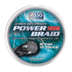 Trenzado Asso Power Braid Black 130 m 20/100