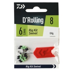 Kit Emerillón pesca Daiwa Kit de fijación de pila ajustable n.º 14
