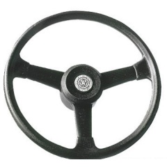 Volante barco Osculati en plástico negro