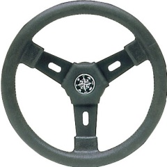 Volante barco Osculati 3 radios negro 300 mm
