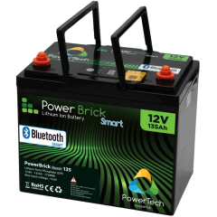 Batería estanca de litio PowerTeck Powerbrick+ BT 12V 135Ah