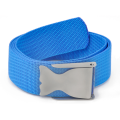 Cinturón de buceo Best Divers Nylon azul con hebilla de acero inoxidable