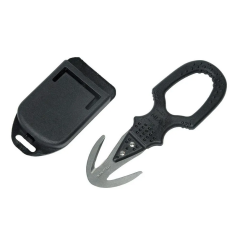 Cuchillo de buceo Best Divers Cortahilos doble negro