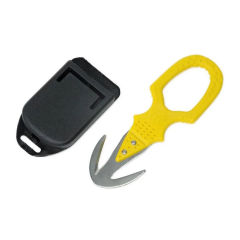 Cuchillo de buceo Best Divers Cortahilos doble amarillo