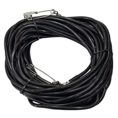 Float Line Denty Spearfishing, negro - 20 m