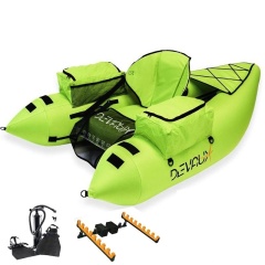 Pack Pato de pesca Devaux Kayak Tube Cap-V 1000 - Chartreuse + Kit