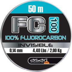 Nylon Asari FC 100% Fluorocarbono - Diámetro 0,16 mm
