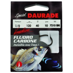 Fluorocarbono especial dorada 7210 BN 150 cm Anzuelos N°1 en Nylon fluorocarbono 30/100
