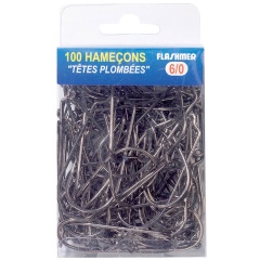 100 Anzuelos 60° para bolsa de compras plomadas