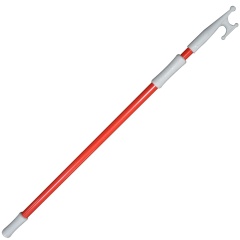 Bichero barco Cape Horn telescópico de aluminio - 120-210 cm - rojo