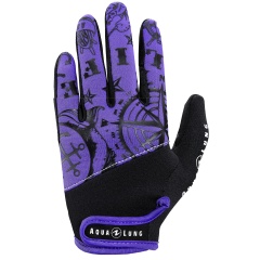 Guantes buceo Aqualung Admiral III - Negro/Twilight - 2 mm - Talla M