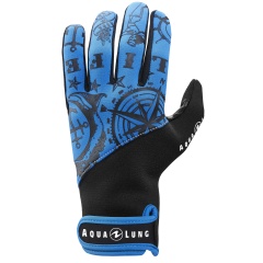 Guantes buceo Aqualung Admiral III - Negro/Azul - 2 mm