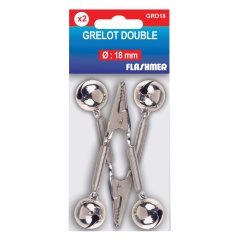 2 campanas de pinza de cocodrilo de 18 mm