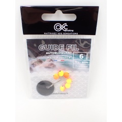 Guía Hilo Autocierre C&C Fishing Bicolor - n°2 Amarillo/Naranja