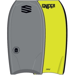 Tabla Bodyboard Sniper Improve Series Cortex PE Gris/Amarillo