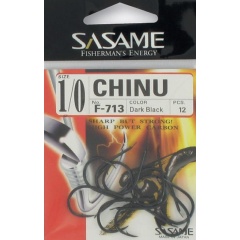 anzuelo Simple Sasame Chinu Gancho Negro Oscuro