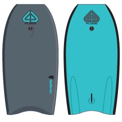 Bodyboard Flood Usurper Charcoal/Aqua 44