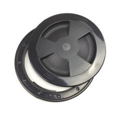 Tapa de inspección Nuova Rade 1/4 de vuelta Negro