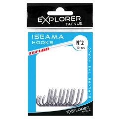 10x Anzuelos Iseama hook - Teflon - N° 6