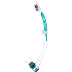 Tubo Cressi Itaca Ultra Dry - Transparente/Aguamarina