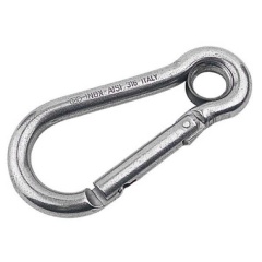 Mosquetón con ojo Sea-Lect Acero inoxidable - 6 cm