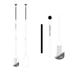 Remo Paddle Surf fibra Key West 3 Partes
