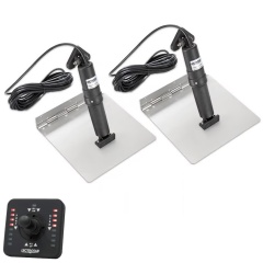 Kit flaps Lectrolab 230X305 mm pelles Inox avec commutateur Joystick LED 12V