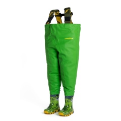 Peto Kidsplay verde con botas cocodrilo