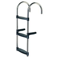 Escalera barco replegable en Inox Lalizas