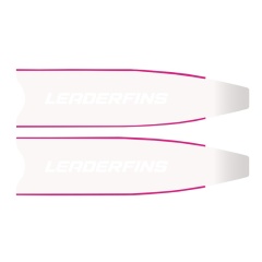 Palas para aletas Leaderfins Ice Fibra - - Blanco Soft 