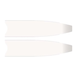 Palas para aletas Leaderfins Ice Fibra - - Blanco Soft 