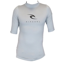 Camiseta lycra hombre Rip Curl mangas cortas - Gris claro
