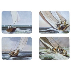 Juego de 4 manteles individuales de velero Décomarine