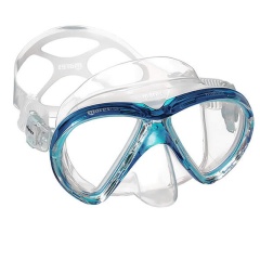 Máscara de snorkel Marea « Mares », transparente/aguamarina
