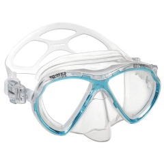Máscara de snorkel Panak Mid de Mares, transparente/aguamarina