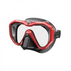 Máscara Italica Seac Sub Silicona Roja
