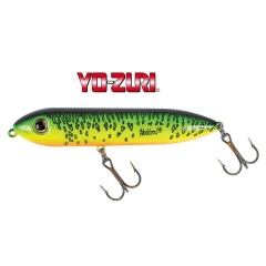 Mini Spook Jr Heddon 85 mm Cromo Dorso Negro-N02