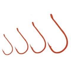 Anzuelos simples Owner Drop Shot Mosquito red 5177 R