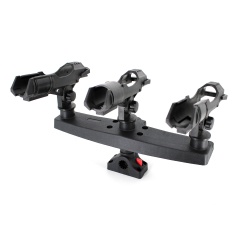 Soporte para 3 cañas de pescar ajustable pato de pesca kayak Amtrac Fishing