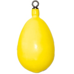 Plomos forma de huevo plastificados Amarillo