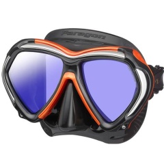 Gafas de buceo Tusa Paragon Negro/Naranja